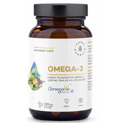 Aura Herbals Omega 3 kwasy tłuszczowe EPA i DHA 120 kaps.