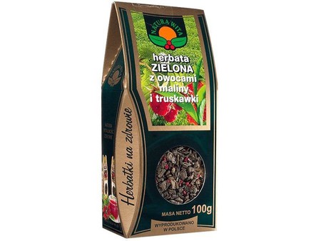 Natura Wita Herbata Zielona Malina I Truskawka100G