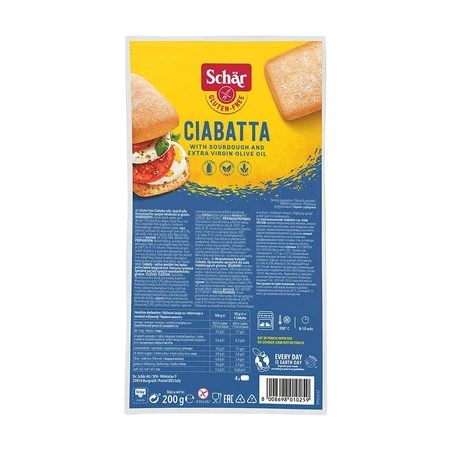 Ciabatta - bułki do zapiekania bezglutenowe -  200 g