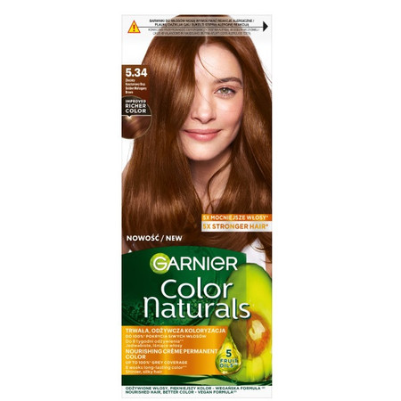 Color Naturals odżywcza farba do włosów 5.34 Złocisty Kasztanowy Brąz