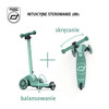 SCOOTANDRIDE Highwaykick 3S Hulajnoga z systemem sterowania 2w1 i kółkami LED składana 3+ Forest