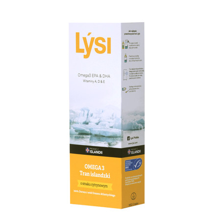 Lysi Tran islandzki Lýsi olej 240 ml smak cytytrynowy