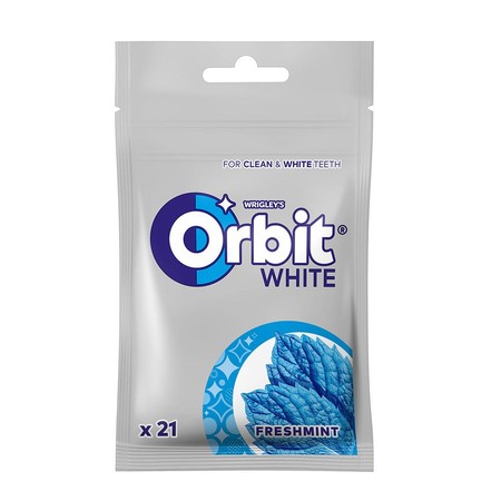 Guma do żucia Orbit White Freshmint torebka 21 drażetek