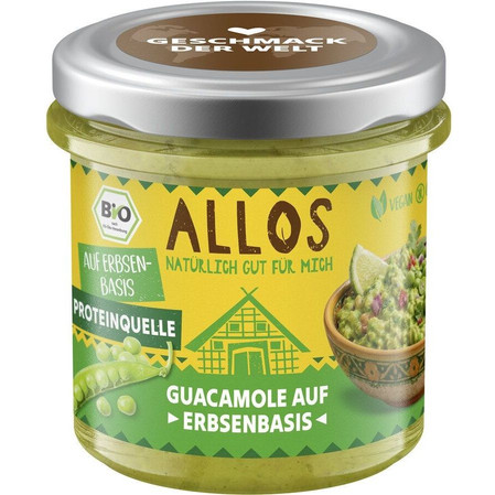 Allos Pasta kanapkowa proteinowa w stylu guacamole bezglutenowa BIO 140 g