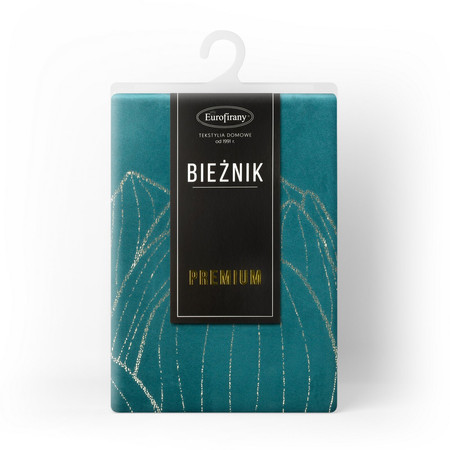 OBRUS BLINK 12 35 X 140 CM CIEMNOTURKUSOWY