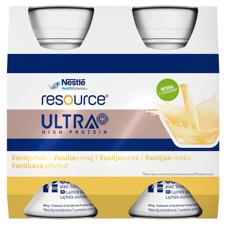 Resource® Ultra High Protein wanilia 4 × 125 ml
