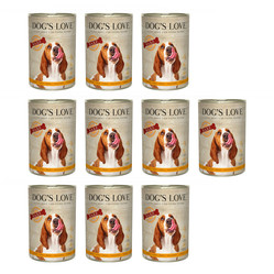 Zestaw 10x DOG'S LOVE BARF Pure Pute - indyk czysty (400g)