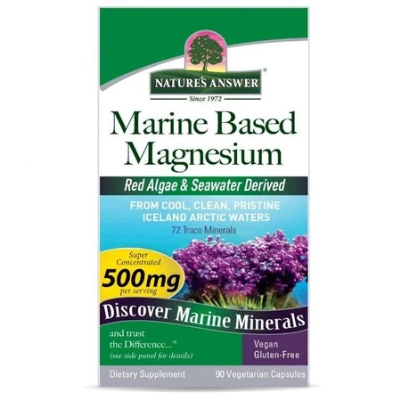 NATURE'S ANSWER Marine Based Magnesium - Magnez (90 kaps.)