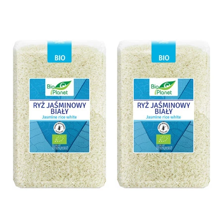 Zestaw 2x RYŻ JAŚMINOWY BIAŁY BEZGLUTENOWY 2 kg - BIO PLANET