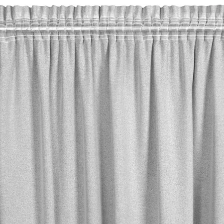 ZASŁONA GOTOWA ERIS NA TAŚMIE 140 X 270 CM SREBRNY