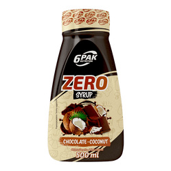 6PAK Syrop ZERO 500ml smak czekolada - orzech