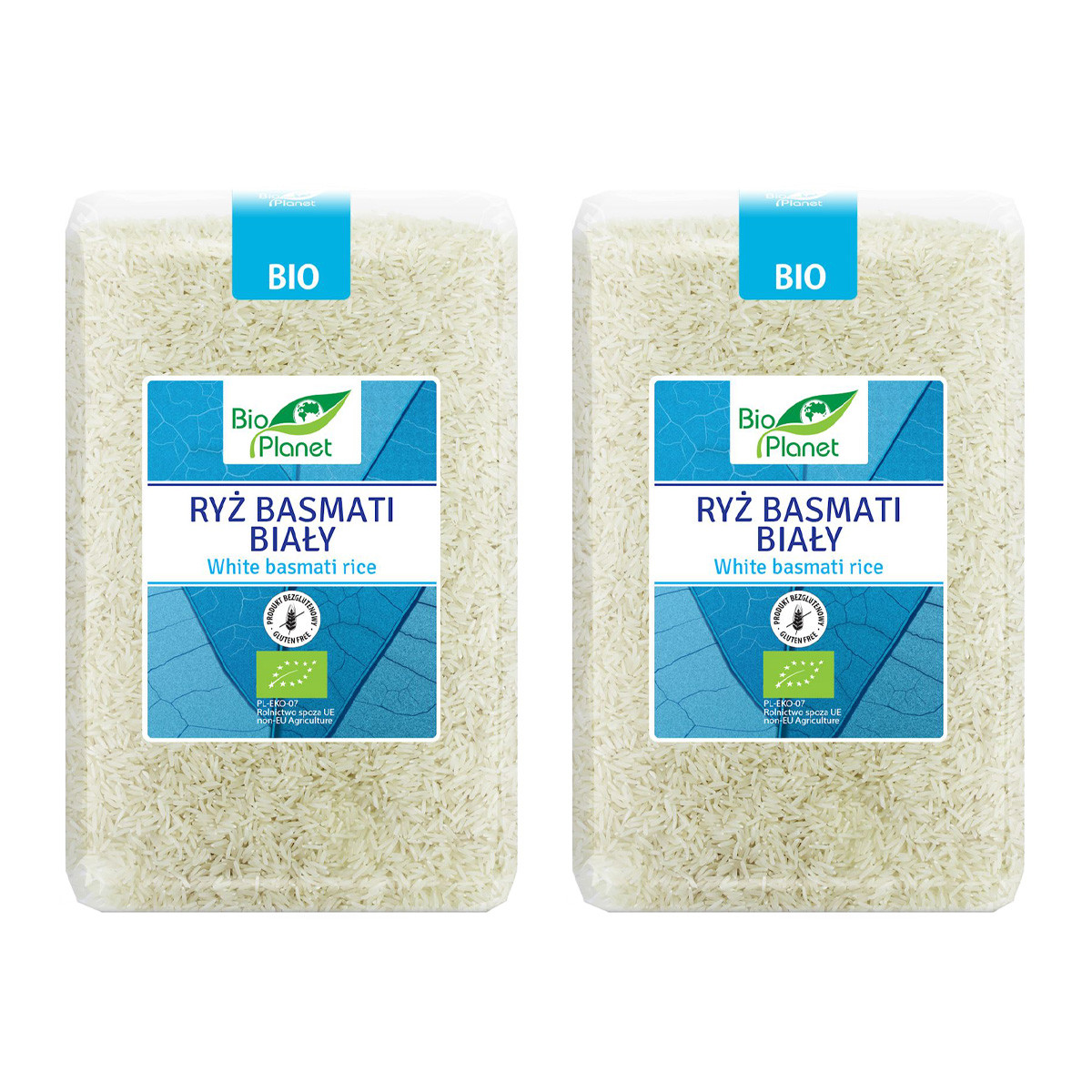 Zestaw 2x Bio Planet − Ryż Basmati biały bezglutenowy BIO − 2 kg - Nabea.pl