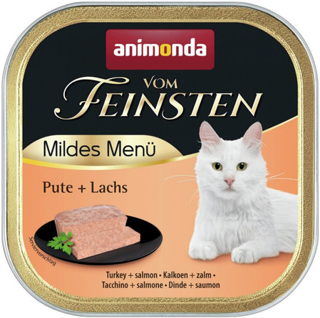 ANIMONDA Vom Feinsten Cat Menue Indyk Łosoś 100g