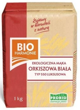 MĄKA ORKISZOWA LUKSUSOWA TYP 550 BIO 1 kg - PROBIO (BIOHARMONIE)