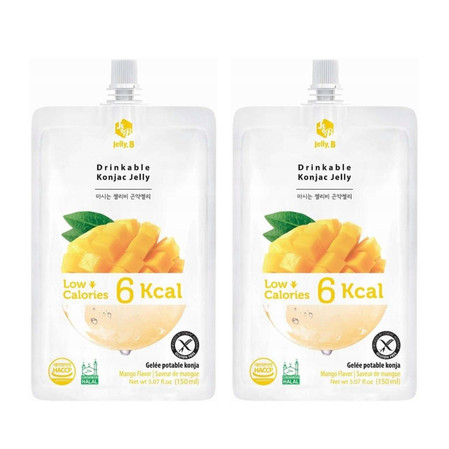 Zestaw: 2x Jelly B. Galaretka konjac mango roślinno-owocowa 150 ml