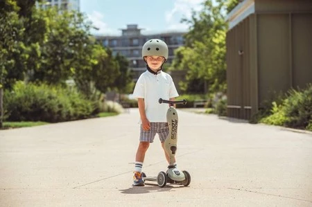 SCOOTANDRIDE Kask S-M dla dzieci 3+ Olive