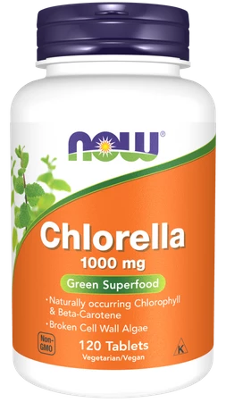 Now Foods Chlorella 1000 mg 120 tabl.