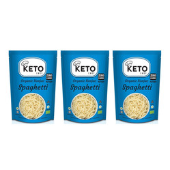 Zestaw: 3x Keto Chef Makaron Konjac Typu Noodle Spaghetti Bezglutenowy Bio 270g