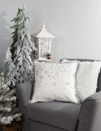 POSZEWKA ŚWIATECZNA 115 45 X 45 CM BIAŁY