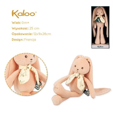 Kaloo Przytulanka Królik Brzoskwiniowy 25 cm w pudełku kolekcja Lapinoo
