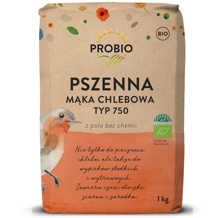 Mąka Pszenna Chlebowa TYP 750 BIO 1 kg