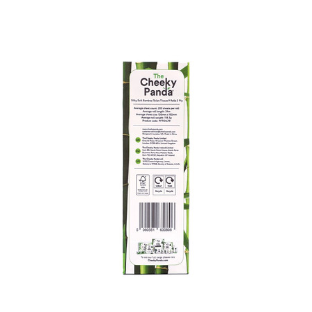 Cheeky Panda, Papier toaletowy trzywarstwowy, 9 rolek