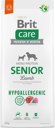 Brit Care Dog Hypoallergenic Senior All Breed Lamb 12kg
