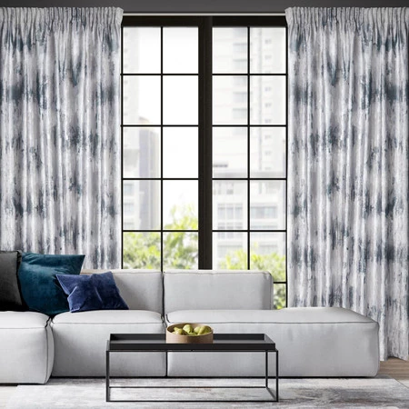 ZASŁONA GOTOWA TINA NA TAŚMIE 140 X 270 CM SREBRNY