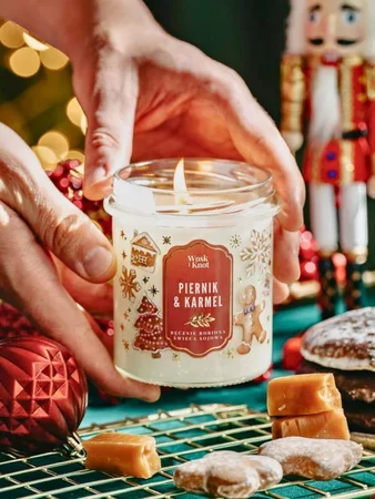 Woskiknot świeca sojowa Piernik & Karmel