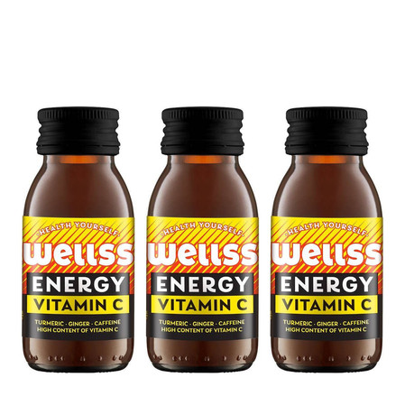Zestaw: 3x Wellss Shot Vitamin C 100 ml