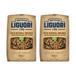 Zestaw 2x Makaron Liguori Integrale Farfalle pełnoziarnisty BIO 500G