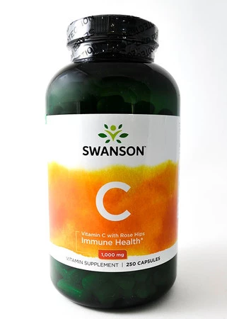 Swanson − Witamina C 1000 + dzika róża − 250 kaps.
