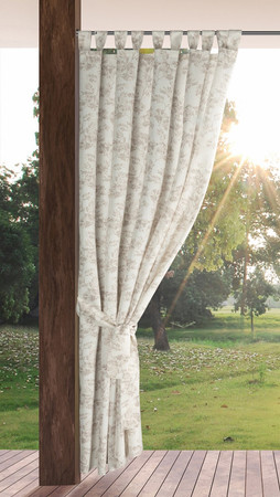 Zasłona gotowa Garden 12 na Szelkach 155 x 260 cm, Kremowy