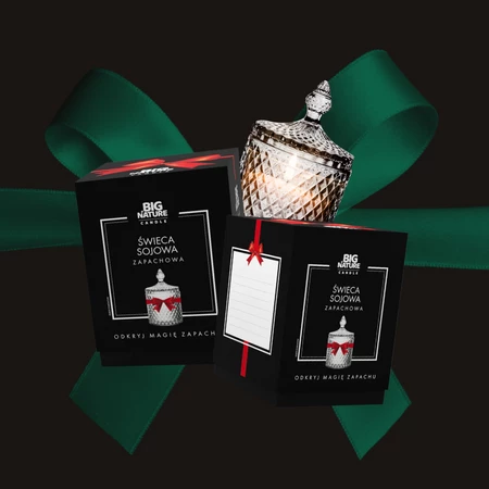 Świeca sojowa ZAPACH ŚWIĄT 115g PREZENTOWA