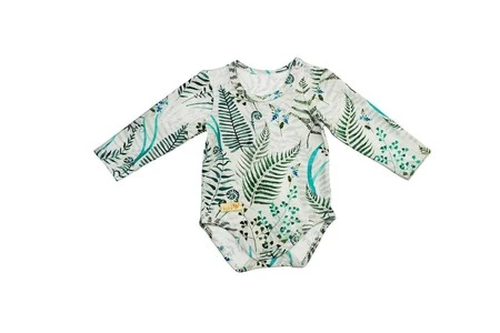 BABY 01200 Body niemowlęce dł rękaw Paprocie 56/62