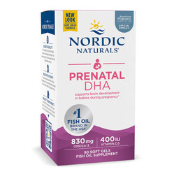 Nordic Naturals Prenatal DHA Omega-3 kwas tłuszczowy DHA wsparcie układu nerwowego 90 kaps.