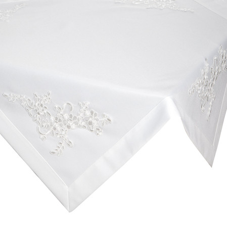 OBRUS BARI 85 X 85 CM BIAŁY