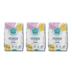 Zestaw: 3x Młyn mazurki Mąka kraftowa pszenna typ 450 1 kg