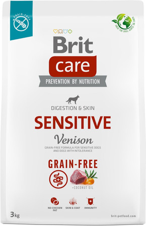 BRIT Care Dog Grain Free SENSITIVE Venison 3kg