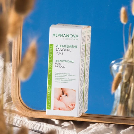 Alphanova Organic Mum, Lanolina na brodawki, 100% naturalna, 40 ml