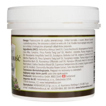 Herbamedicus Borsucza Maść 125 ml