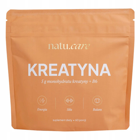 Natu.Care Kreatyna monohydrat +B6 mango-marakuja 372g