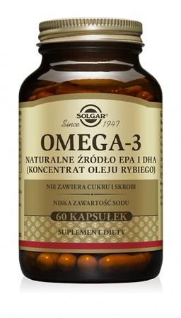 Solgar Omega 3 źródło EPA i DHA 60 kaps.