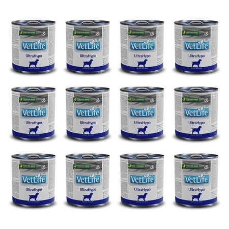 Zestaw 12x FARMINA Vet Life UltraHypo - mokra karma dla psa - 300 g