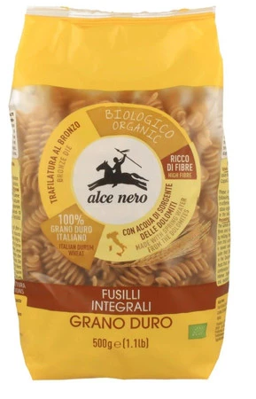 Alce Nero − Makaron semolinowy fusilli BIO − 500 g