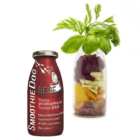 SmoothieDog Beef - smoothie dla psa wołowina z warzywami (250ml)