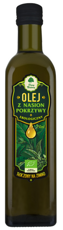 OLEJ Z NASION POKRZYWY TŁOCZONY NA ZIMNO 250 ml
