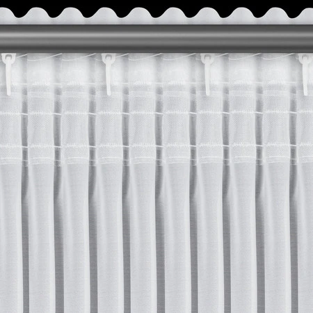 FIRANA GOTOWA ROXI NA TAŚMIE 140 X 270 CM BIAŁY