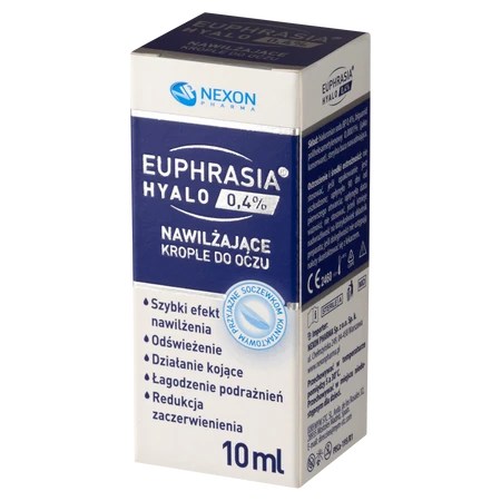 Nexon Euphrasia Hyalo 0,4% Nawilżające Krople Do Oczu 10ml