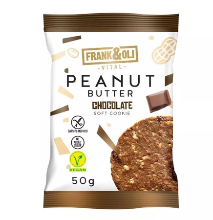 Ciastko z pastą orzechową i czekoladą bezglutenowe 50 g